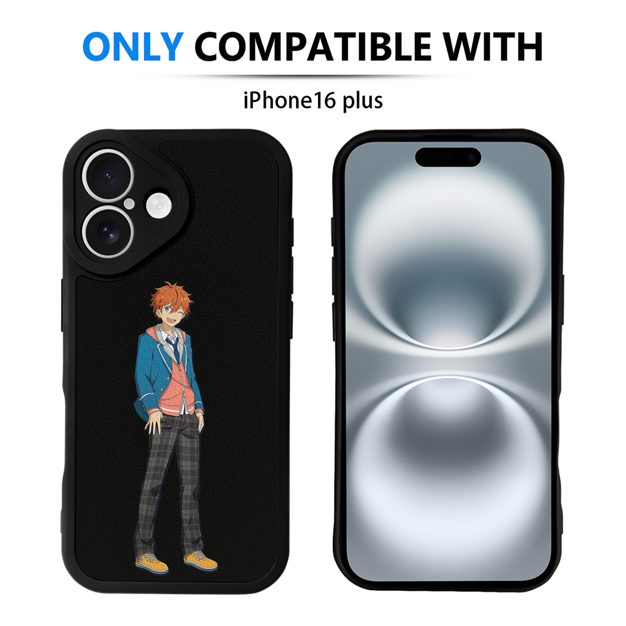 （画像用） あんさんぶるスターズ! Ensemble Stars 【iPhone 16シリーズ対応】シリコンスマホケース（レザー調） 材質：シリコン